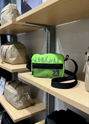 Месенджер jordan 23 зелена / сумка джордан