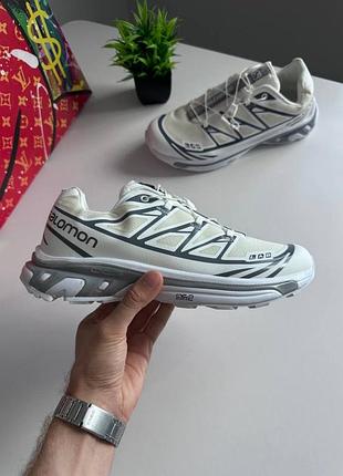 Чоловічі кросівки salomon xt-6 gtx white grey / smb+ 🔗