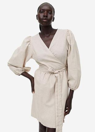 Льняна сукня, плаття h&m