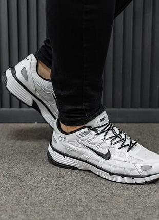 Чоловічі кросівки nike p-6000 white black / smb+ 🔗