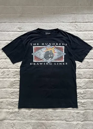 The hundreds (m) drawing lines nike мужская футболка черная оригинал