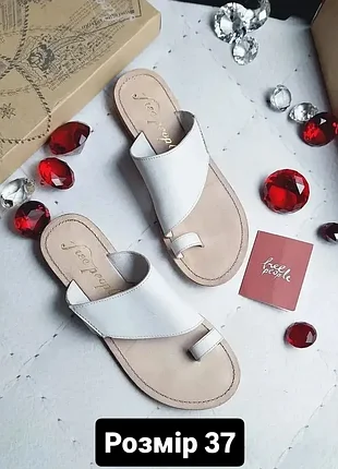 Free people оригінал білі повністю шкіряні сандалії