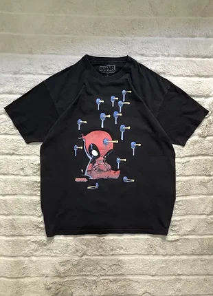 Marvel deadpool (l-xl) t-shirt мужская футболка дэдпул черная тишка ма