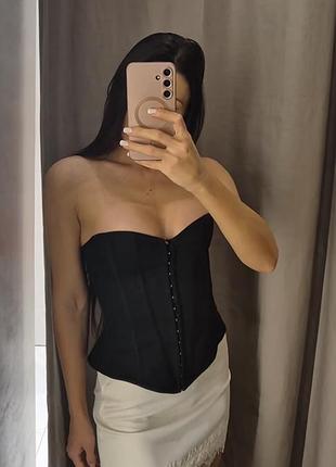 Корсет чорний zara