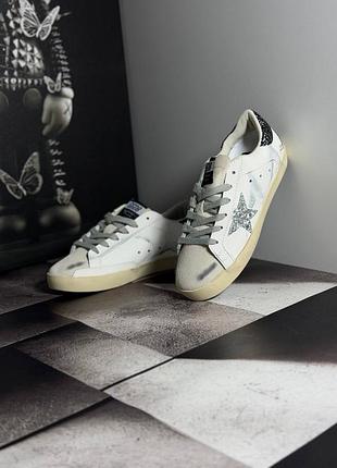 Golden goose superstar silver 4
