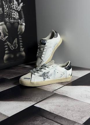 Golden goose superstar silver 5