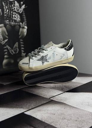Golden goose superstar silver 7