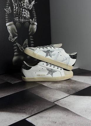 Golden goose superstar silver 8