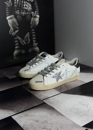 Golden goose superstar silver 10