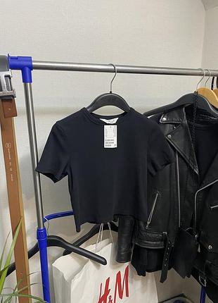 Топ h&m футболка коротка тренд для дівчинки