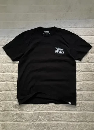 Pull&amp;bear (m) nasa футболка мужская черная наса тишка оригинал