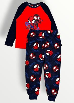 Primark флисовая пижама spider man флисовая кофта штаны marvel піжама