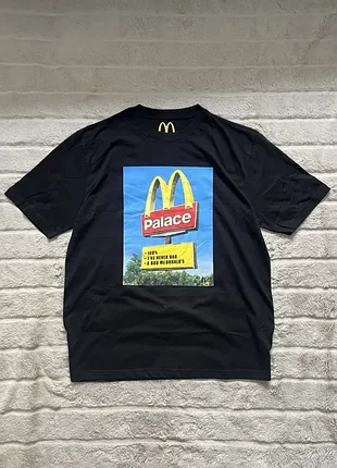 Palace x mcdonald’s (xl/xxl/2xl) skateboards sign мужская футболка ори