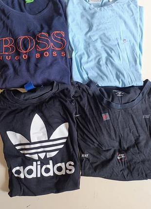 4 футболки boss,gant,nike, adidas