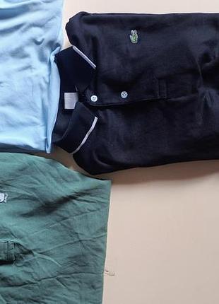 3 поло armani, g-star, lacoste