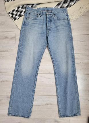 Блакитні джинси levi's 501, розмір m, w31 l30