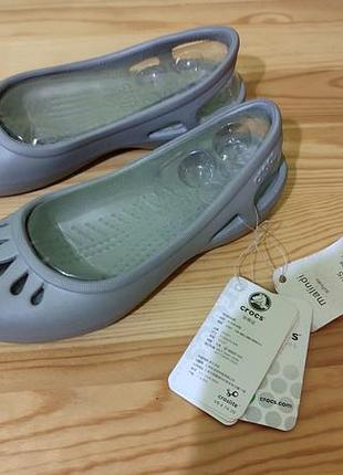 Балетки кроксы crocs kadee slingback 4