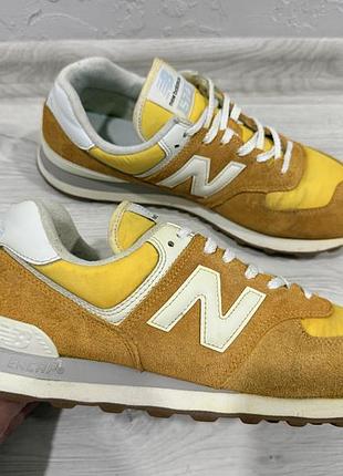 Замшеві кросівки new balance 574 оригінал, р-р 42-43, уст 27,5 cм