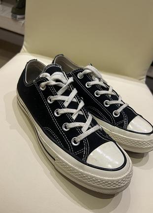 Оригінальні кеди converse chuck 70 low black (розмір 36.5)