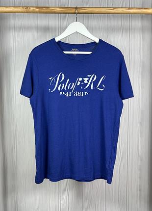 Polo ralph lauren script футболка з красивим графічним принтом оригінал розмір м