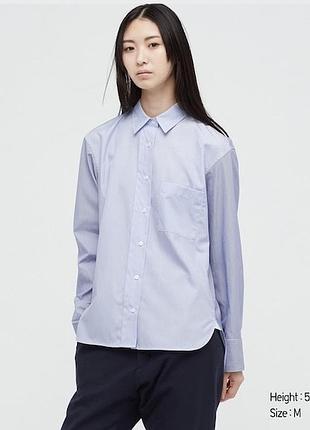 Jil sander & uniqlo, сорочка, бавовна supima, оригінал