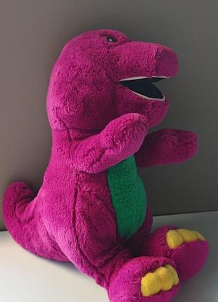 Barney plush vintage the lyons group 1992 stuffed purple dinosaur toy doll