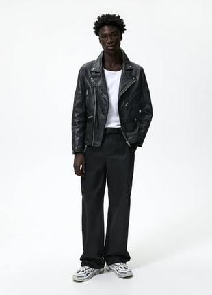 Куртка косуха натуральная кожа,zara