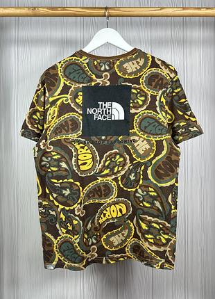 Tnf the north face back box logo шикарна футболка з візерунками розмір м