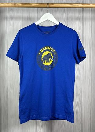 Mammut big logo футболка в насиченому кольорі оригінал розмір s
