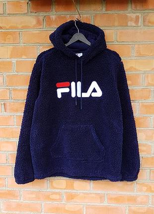 Fila pile fleece hoodie jacket флисовая куртка кофта худи флис оригинал (l)
