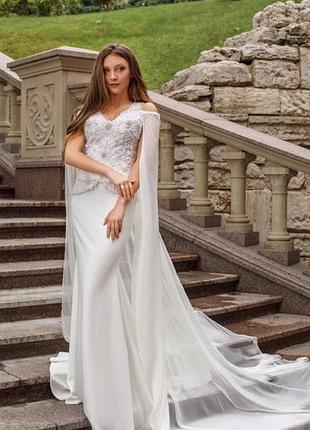 Свадебное платье iridium haute couture платье рыбка вышивка