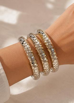 Набір із 3 браслетів liars & lovers hammered gold bangles | нові | оригінал | привезені з європи