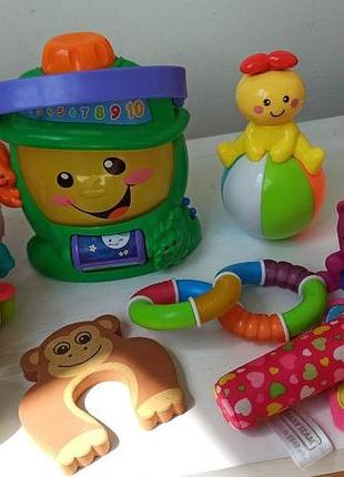 Набір іграшок для малюка 6–18 міс. fisher-price, брязкальця, м'яка іграшка, сортер