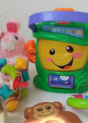 Набір іграшок для малюка 6–18 міс. fisher-price, брязкальця, м'яка іграшка, сортер