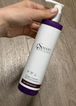Smart4derma oxygen cleanser aha-pha-enzyme (гель для вмивання "активатор енергії") об'ємом 250 мл.