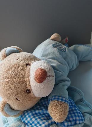 Keel toys детский первый мишка, плюшевый мишка, плюшевое одеяло, синяя мягкая игрушка с подушкой, винтажная редкая