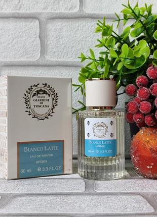 Парфюм унисекс giardini di toscana bianco latte 60 мл аромат сладкий вкусный
