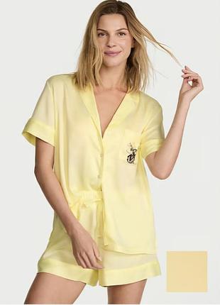Яскрава сатинова піжама victoria's secret