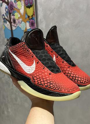 Nike kobe 6 protro challenge red all кросівки баскетбольні