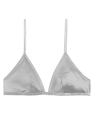 36-38р. шелковистый бюст бралетт h&m