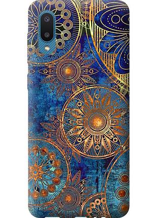 Чохол 2d пластиковий на телефон samsung galaxy a02 a022g золотий візерунок "678t-2260-58250"