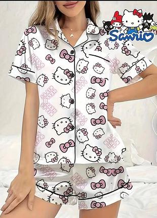 Атласна піжама hello kitty