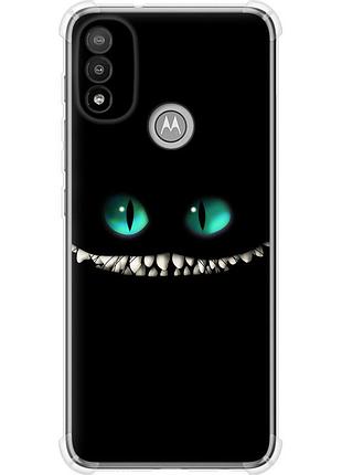 Чохол силіконовий протиударний с посиленими кутами на телефон motorola e20 чеширський кіт "689sp-2509-58250"