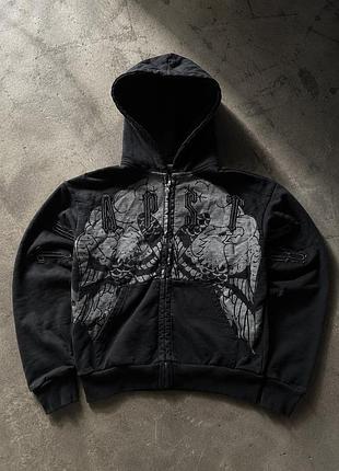 Худі trapstar x ed hardy black (розмір s) | оригінал, відмінний стан