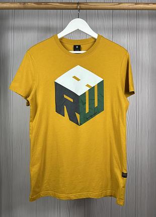 G-star raw cube logo r цікава футболка в гарному дизайні розмір м