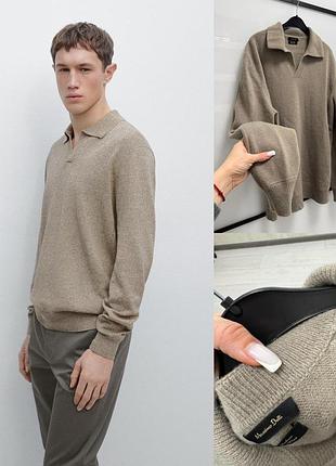 Новый оригинальный свитер поло massimo dutti размер xl