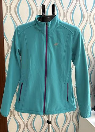 Жіноча куртка софтшелл 4f softshell (розмір l) / спортивна вітровка на флісі