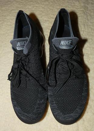 Кроссовки nike air vapormax flyknit 2 triple black 41 (26 см) оригинал