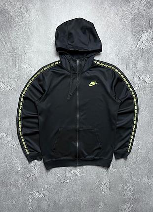 Vintage винтажное зип худи nike найк big swoosh logo lampas на лампасах size s размер с