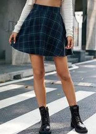 Женская мини юбка солнце клеш от forever 21